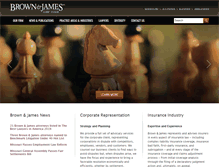 Tablet Screenshot of brownjames.com